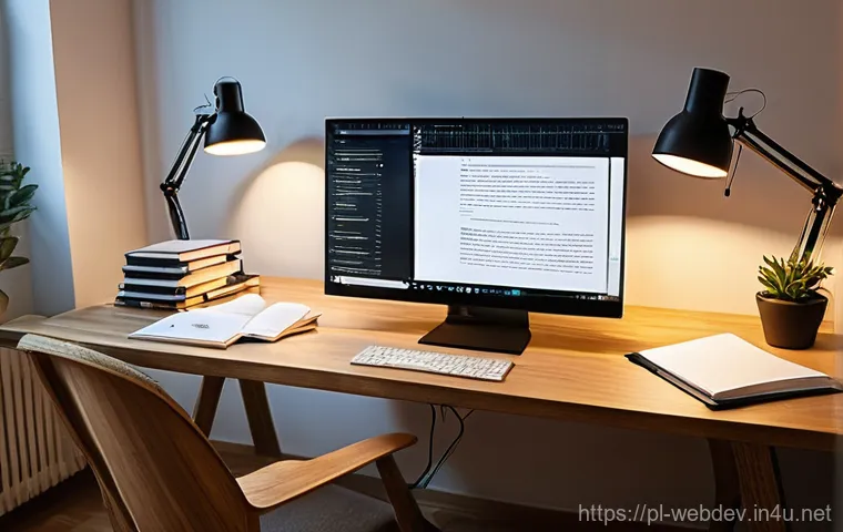 웹개발자 고용 시장 전망 - **Prompt:** A dynamic scene depicting the essence of Web3 innovation in Poland. A female developer, ...