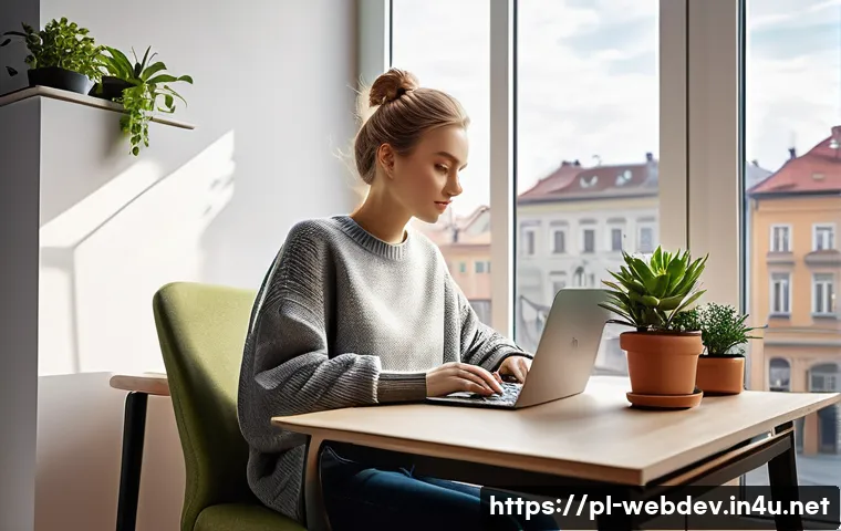 웹개발자 프리랜서 업무일지 - **Prompt 1: Remote Work in a Polish City**
    A realistic, bright, and inviting image of a young Po...